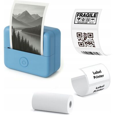 Loveinstant Drukarka Termiczna Bluetooth Do Zdjęć Naklejek Notatek Etykiet Aplikacja Ai / X6 / Niebieski Loveinstant Drukarka Termiczna Bluetooth Do Zdjęć Naklejek Notatek Etykiet Aplikacja Ai / X6 / Niebieski