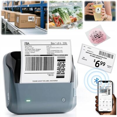 Drukarka termiczna etykiet samoprzylepnych Niimbot B4 aplikacja Bluetooth Drukarka termiczna etykiet samoprzylepnych Niimbot B4 aplikacja Bluetooth