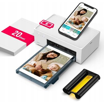 Inny producent Liene Amber M200 drukarka fotograficzna WiFi 10x15 cm 20 arkuszy 300DPI Inny producent Liene Amber M200 drukarka fotograficzna WiFi 10x15 cm 20 arkuszy 300DPI