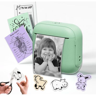Inny producent MINI DRUKARKA Przenośna Termiczna BEZ TUSZU BLUETOOTH DO ZDJĘĆ NOTATEK USB Inny producent MINI DRUKARKA Przenośna Termiczna BEZ TUSZU BLUETOOTH DO ZDJĘĆ NOTATEK USB
