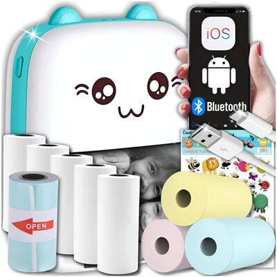 Inny producent MINI DRUKARKA TERMICZNA DLA DZIECI DRUKUŚ PRZENOŚNA KOTEK+10 ROLEK+NAKLEJKI Inny producent MINI DRUKARKA TERMICZNA DLA DZIECI DRUKUŚ PRZENOŚNA KOTEK+10 ROLEK+NAKLEJKI