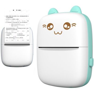 Hendi Mini Kot drukarka termiczna do etykiet ściąg z telefonu Bluetooth Fun Print niebieska Hendi Mini Kot drukarka termiczna do etykiet ściąg z telefonu Bluetooth Fun Print niebieska