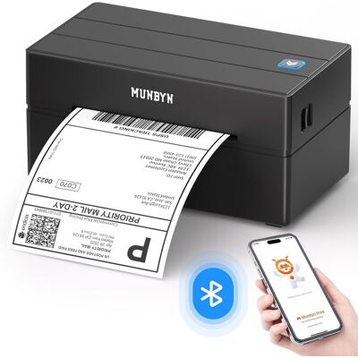 Inny producent Munbyn Drukarka Etykiet Bluetooth Termiczna 203DPI 150mm/s USB Szybka Inny producent Munbyn Drukarka Etykiet Bluetooth Termiczna 203DPI 150mm/s USB Szybka