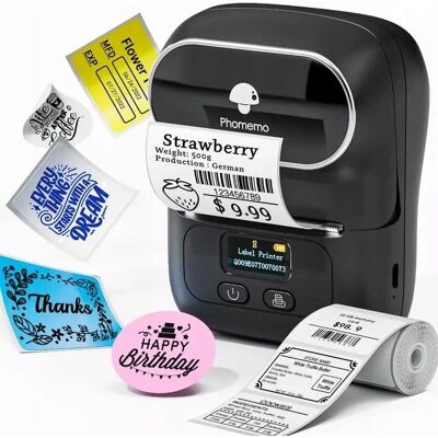 Phomemo Drukarka Termiczna Bluetooth Etykiet Samoprzylepnych Naklejek M110 / Czarny Phomemo Drukarka Termiczna Bluetooth Etykiet Samoprzylepnych Naklejek M110 / Czarny