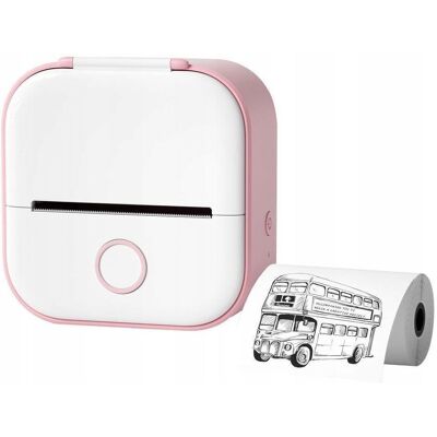 Phomemo T02 Drukarka Termiczna Bluetooth do Zdjęć Naklejek Notatek Etykiet / Biało - Różowa Phomemo T02 Drukarka Termiczna Bluetooth do Zdjęć Naklejek Notatek Etykiet / Biało - Różowa
