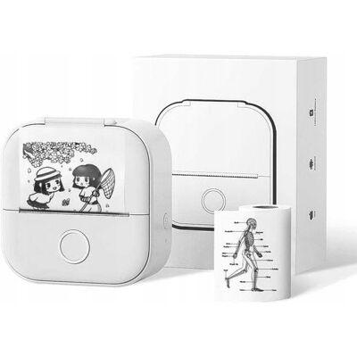Phomemo T02 Drukarka Termiczna Bluetooth do Zdjęć Naklejek Notatek Etykiet / Biały Phomemo T02 Drukarka Termiczna Bluetooth do Zdjęć Naklejek Notatek Etykiet / Biały