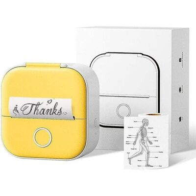 Phomemo T02 Drukarka Termiczna Bluetooth do Zdjęć Naklejek Notatek Etykiet / Żółty Phomemo T02 Drukarka Termiczna Bluetooth do Zdjęć Naklejek Notatek Etykiet / Żółty
