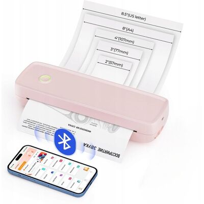 inna (Inny) Termiczna Bezprzewodowa Drukarka Munbyn B8 do Dokumentów A4 Bluetooth inna (Inny) Termiczna Bezprzewodowa Drukarka Munbyn B8 do Dokumentów A4 Bluetooth