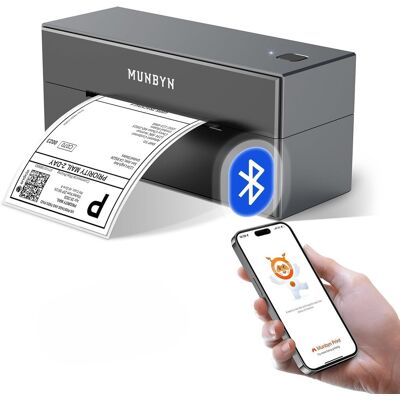 Inny producent Termiczna Drukarka Etykiet MUNBYN ITPP129B USB + Bluetooth Inny producent Termiczna Drukarka Etykiet MUNBYN ITPP129B USB + Bluetooth