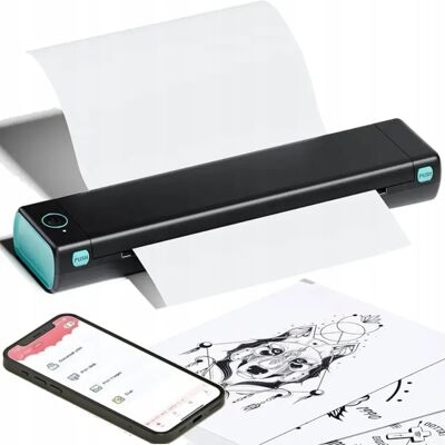 Przenośna Drukarka Termiczna A4 Bez Tuszu Bluetooth Phomemo M08f Tatuaż Przenośna Drukarka Termiczna A4 Bez Tuszu Bluetooth Phomemo M08f Tatuaż