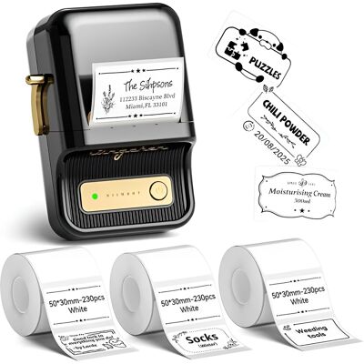 Drukarka Termiczna Etykiet Samoprzylepnych Mini Niimbot B21 Pro - Czarny Drukarka Termiczna Etykiet Samoprzylepnych Mini Niimbot B21 Pro - Czarny