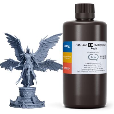 Elegoo Abs-Like 3.0 Żywica Do Drukarki 3d Szara 1000 G 405 Nm Uv Elegoo Abs-Like 3.0 Żywica Do Drukarki 3d Szara 1000 G 405 Nm Uv