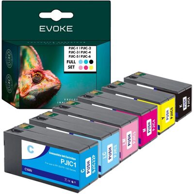 Evoke 6x Tusz Do Drukarki Epson Pjic1 Pjic2 Pjic3 Pjic4 Pjic5 Pjic6 Evoke 6x Tusz Do Drukarki Epson Pjic1 Pjic2 Pjic3 Pjic4 Pjic5 Pjic6