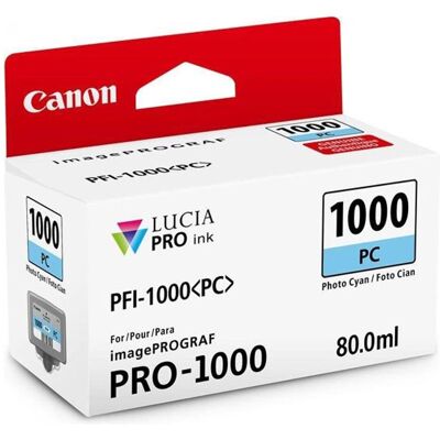 oryginalny ink / tusz 0550C001, cyan, 5140s, 80ml, PFI-1000PC, Canon imagePROGRAF PRO-1000 oryginalny ink / tusz 0550C001, cyan, 5140s, 80ml, PFI-1000PC, Canon imagePROGRAF PRO-1000