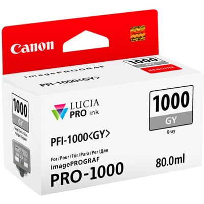 oryginalny ink / tusz 0552C001, grey, 1465s, 80ml, PFI-1000GY, Canon imagePROGRAF PRO-1000 oryginalny ink / tusz 0552C001, grey, 1465s, 80ml, PFI-1000GY, Canon imagePROGRAF PRO-1000
