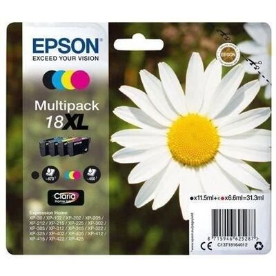 Epson Multipack Xl T1806 - Stokrotka - Czarny, Cyjan, Magenta, Żółty (C13t18164012) Epson Multipack Xl T1806 - Stokrotka - Czarny, Cyjan, Magenta, Żółty (C13t18164012)