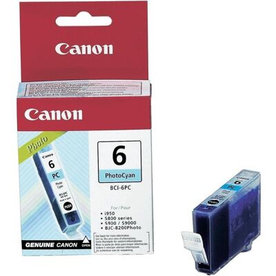 Tusz CANON BCI6PC photo cyan BJC-8200, i950, S800/S820D/S830D Tusz CANON BCI6PC photo cyan BJC-8200, i950, S800/S820D/S830D