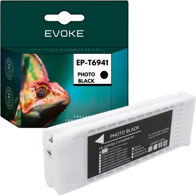 Evoke Tusz Do Drukarki Epson T6941 Czarny Foto (Photo Black) 700 Ml Evoke Tusz Do Drukarki Epson T6941 Czarny Foto (Photo Black) 700 Ml