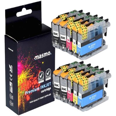 Zestaw 10X Tusz Masmo Do Brother Lc223 Dcp-J4120Dw Dcp-J562Dw Mfc-J5320Dw J5620Dw Cmyk Zestaw 10X Tusz Masmo Do Brother Lc223 Dcp-J4120Dw Dcp-J562Dw Mfc-J5320Dw J5620Dw Cmyk