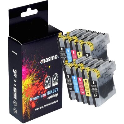 Zestaw 10X Tusz Masmo Do Brother Lc980 Lc1100 Dcp-195C Dcp-365Cn Dcp-395Cn Dcp-145C Mfc-790Cw Cmyk Zestaw 10X Tusz Masmo Do Brother Lc980 Lc1100 Dcp-195C Dcp-365Cn Dcp-395Cn Dcp-145C Mfc-790Cw Cmyk