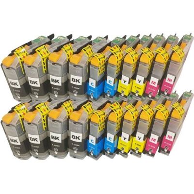 Zestaw 20x tusz do Brother LC223 XL DCP-J4120DW DCP-J562DW MFC-J5320DW J5620DW CMYK zamienniki Zestaw 20x tusz do Brother LC223 XL DCP-J4120DW DCP-J562DW MFC-J5320DW J5620DW CMYK zamienniki