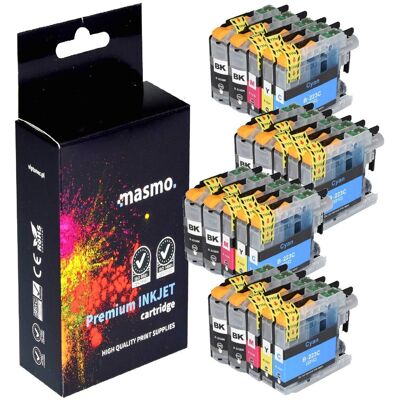 Zestaw 20X Tusz Masmo Do Brother Lc223 Dcp-J4120Dw Dcp-J562Dw Mfc-J5320Dw J5620Dw Cmyk Zestaw 20X Tusz Masmo Do Brother Lc223 Dcp-J4120Dw Dcp-J562Dw Mfc-J5320Dw J5620Dw Cmyk