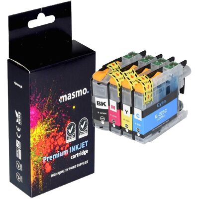 Zestaw 4X Tusz Masmo Do Brother Lc223 Dcp-J4120Dw Dcp-J562Dw Mfc-J5320Dw J5620Dw Cmyk Zestaw 4X Tusz Masmo Do Brother Lc223 Dcp-J4120Dw Dcp-J562Dw Mfc-J5320Dw J5620Dw Cmyk