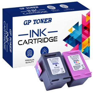 GP TONER Tusze do HP 302 XL OfficeJet 3634 3830 3831 3832 3833 3834 3835 4650Zestaw Kolor + Czarny