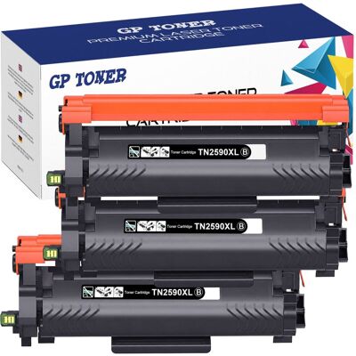 3x TONER TN-2590 XL DO BROTHER HL-L2442DW HL-L2402D MFC-L2802DW MFC-L2922DW 3x TONER TN-2590 XL DO BROTHER HL-L2442DW HL-L2402D MFC-L2802DW MFC-L2922DW