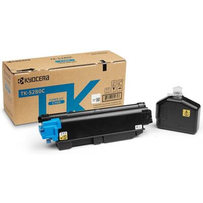 Inny producent Kyocera oryginalny toner TK-5280C, cyan, 11000s, 1T02TWCNL0, zawiera pojemnik na odpady, Kyocera ECOSYS M6235cidn, O Inny producent Kyocera oryginalny toner TK-5280C, cyan, 11000s, 1T02TWCNL0, zawiera pojemnik na odpady, Kyocera ECOSYS M6235cidn, O