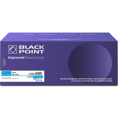 Toner Black Point LCBPC040C zamiennik Canon CRG-040C cyan Toner Black Point LCBPC040C zamiennik Canon CRG-040C cyan