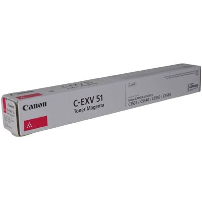 Toner Canon C-EXV 51 0483C002 M Oryginał czerwony C5535I C5540I Toner Canon C-EXV 51 0483C002 M Oryginał czerwony C5535I C5540I