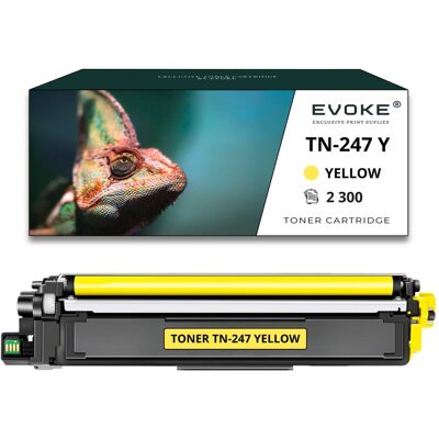 Evoke Toner do drukarki Brother TN-247 żółty 2300 stron TN247 Evoke Toner do drukarki Brother TN-247 żółty 2300 stron TN247