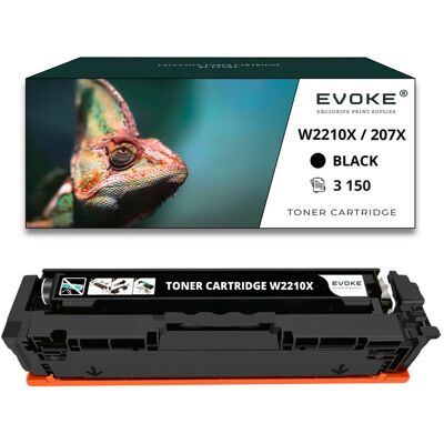 Evoke Toner do drukarki HP 207X czarny BEZ CHIPA 2450 stron W2211X Evoke Toner do drukarki HP 207X czarny BEZ CHIPA 2450 stron W2211X