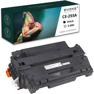 Evoke Toner do drukarki HP CE-255A czarny 6000 stron CE255A 55A Evoke Toner do drukarki HP CE-255A czarny 6000 stron CE255A 55A