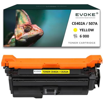 Evoke Toner do drukarki HP CE252A / CE402A żółty 6000 stron Evoke Toner do drukarki HP CE252A / CE402A żółty 6000 stron