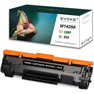Evoke Toner do drukarki HP W1420A + CHIP czarny 950 stron 142A Evoke Toner do drukarki HP W1420A + CHIP czarny 950 stron 142A