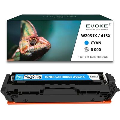 Evoke Toner do drukarki HP W2031X niebieski BEZ CHIPA 6000 stron 415X Evoke Toner do drukarki HP W2031X niebieski BEZ CHIPA 6000 stron 415X