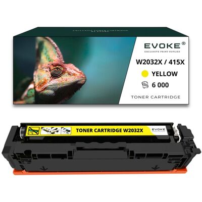 Evoke Toner do drukarki HP W2032X żółty BEZ CHIPA 6000 stron 415X Evoke Toner do drukarki HP W2032X żółty BEZ CHIPA 6000 stron 415X