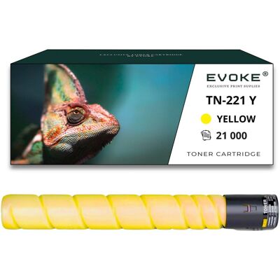 Evoke Toner Do Drukarki Konica Minolta Tn-221 Żółty 21000 Stron Tn221 Evoke Toner Do Drukarki Konica Minolta Tn-221 Żółty 21000 Stron Tn221