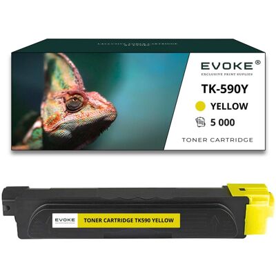 Evoke Toner Do Drukarki Kyocera Tk-590 Żółty 5000 Stron Tk590 Evoke Toner Do Drukarki Kyocera Tk-590 Żółty 5000 Stron Tk590