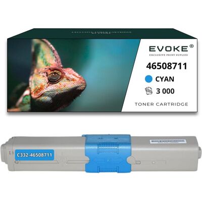 Evoke Toner do drukarki OKI C332 niebieski 3000 stron 46508711 Evoke Toner do drukarki OKI C332 niebieski 3000 stron 46508711