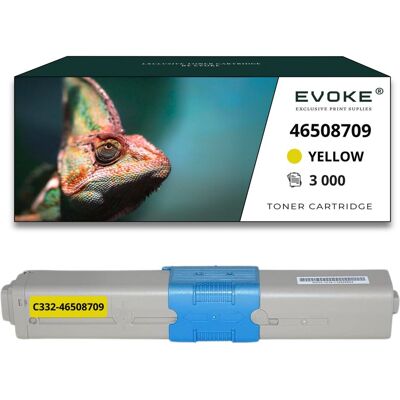 Evoke Toner do drukarki OKI C332 żółty 3000 stron 46508709 Evoke Toner do drukarki OKI C332 żółty 3000 stron 46508709