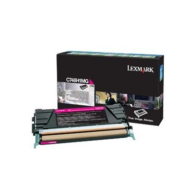 Toner LEXMARK C748H1MG, purpurowy, 10000 str. Toner LEXMARK C748H1MG, purpurowy, 10000 str.