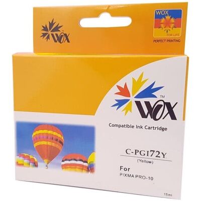 Tusz Wox Yellow Canon PGI72Y zamiennik 6406B001 PGI-72Y Tusz Wox Yellow Canon PGI72Y zamiennik 6406B001 PGI-72Y