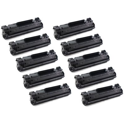 Zestaw 10x Toner do HP CF283A / 83A LaserJet Pro MFP M127fw M125a M125nw Zamienniki Zestaw 10x Toner do HP CF283A / 83A LaserJet Pro MFP M127fw M125a M125nw Zamienniki