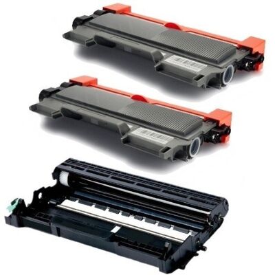 Zestaw 2X Toner Do Brother Tn2220 + Bęben Dr2200 Dcp-7060D Dcp-7065Dn Dcp7057E Zamienniki Zestaw 2X Toner Do Brother Tn2220 + Bęben Dr2200 Dcp-7060D Dcp-7065Dn Dcp7057E Zamienniki