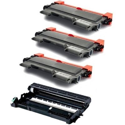 Zestaw 3X Toner Do Brother Tn2220 + Bęben Dr2200 Dcp-7060D Dcp-7065Dn Dcp7057E Zamienniki Zestaw 3X Toner Do Brother Tn2220 + Bęben Dr2200 Dcp-7060D Dcp-7065Dn Dcp7057E Zamienniki