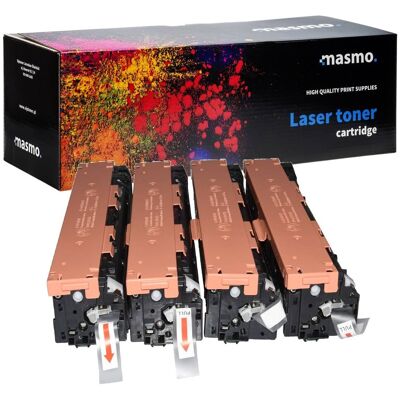 Zestaw 4X Toner Masmo Do Hp Cb540A-Cb543A Laserjet Cp1215 1515 Cp1518 Cmyk Zamienniki Zestaw 4X Toner Masmo Do Hp Cb540A-Cb543A Laserjet Cp1215 1515 Cp1518 Cmyk Zamienniki
