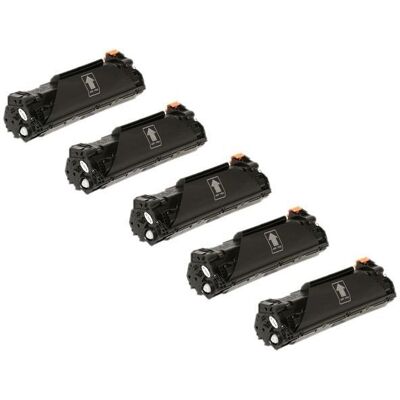 Zestaw 5x toner do HP CE285A / 85A LaserJet P1102 P1102w czarny zamiennik Zestaw 5x toner do HP CE285A / 85A LaserJet P1102 P1102w czarny zamiennik